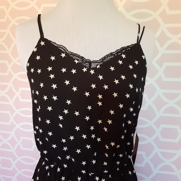 Express Black White Star Skater Dress - Picture 2 of 6